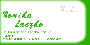 monika laczko business card